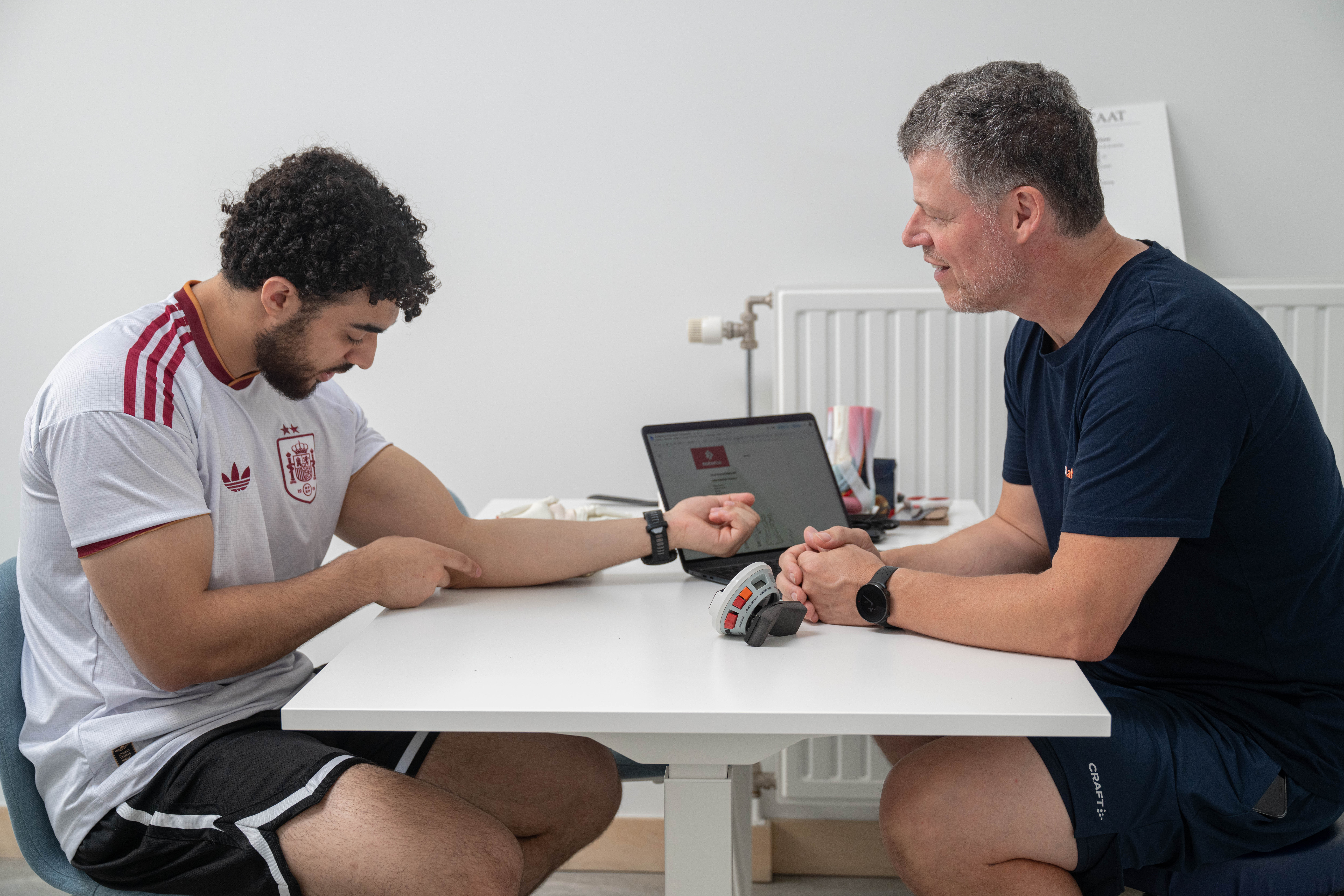 Intake gesprek bij motionlab kinesitherapie in schoten